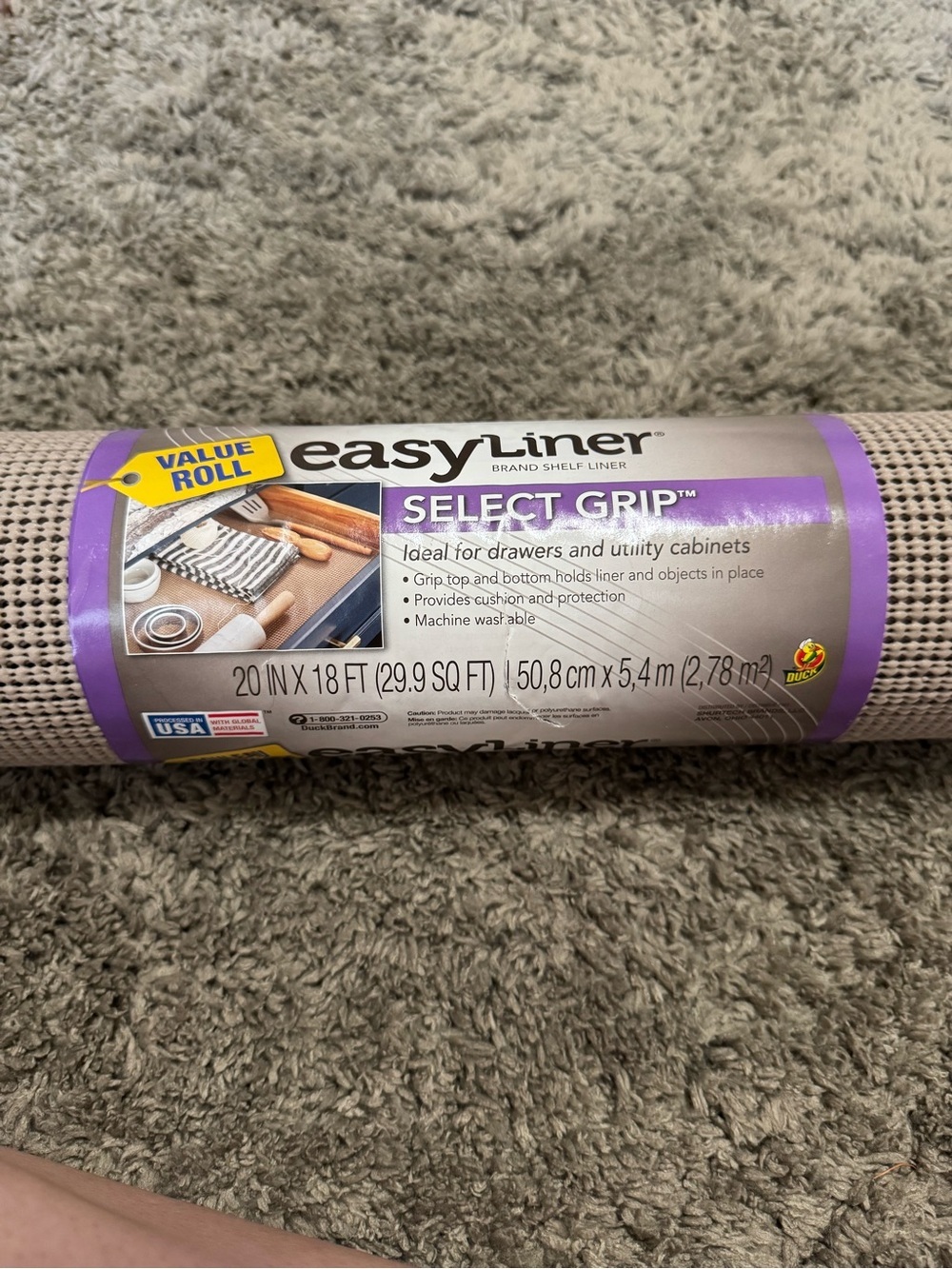 Duck Brand EasyLiner Select Grip Shelf Liner – New Value Roll
